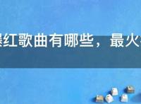 抖音爆红歌曲有哪些，最火抖音歌曲大全100首