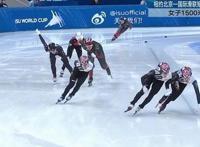短道速滑世界杯韩国2选手冲撞出局，韩国队内讧，成就第三人