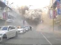 沈阳一饭店燃气爆炸半条街成废墟
