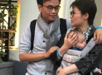 袁立微博晒老公梁太平和孩子合照 袁立宣布结婚现在秀孩子动作真快