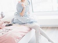 星川光希公园里坐摩天轮