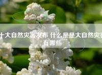 十大自然灾害发布 什么是是大自然灾害有哪些