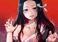 鬼灭之刃祢豆子r18本子绅士漫画,祢豆子裸身露胸图真人被上