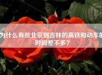 为什么有些北京到吉林的高铁和动车的时间差不多？