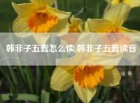 韩非子五蠹怎么读 韩非子五蠹读音