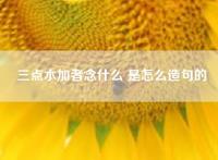 三点水加者念什么 是怎么造句的