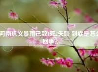 河南巩义暴雨已致1死2失联 到底是怎么回事？