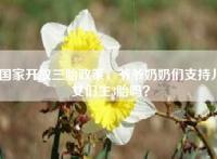 国家开放三胎政策，爷爷奶奶们支持儿女们生3胎吗？