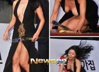 走红毯故意走光抢镜的十大女星（图）