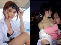内地嫩模赵惟依遭男伸舌舔乳（图）
