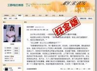 “王静梅的博客”被封一记