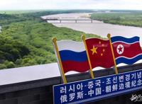 防川，雁鸣闻三国，笑语传三邦，三个国家在这里交界