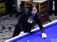 台球美女裁判爆乳一夜走红遭人肉（图）