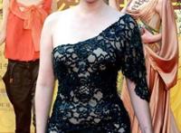 袁立图片一件都没有穿，黑色蕾丝透视装露丁字裤