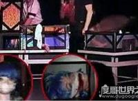 世界十大魔术失误现场，电锯魔术失误后将妻子给锯死(视频)