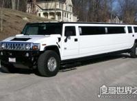 世界上最贵的车悍马，10米加长悍马h2售价5000万(全球仅一辆)