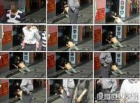 大街惊现舔奶门，大庭广众之下强吻醉酒女并舔奶