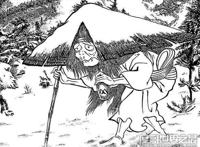 外表和蔼可亲的白粉婆，实际上是一个喜欢撕人脸皮的妖怪