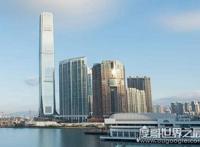 中国香港最高楼，环球贸易广场高约500米