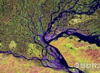 世界上著名的三角洲，勒拿河三角洲半年处于冰冻期（面积辽阔）