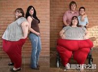 世界上最重的人苏珊娜·埃曼 ，也是世界上最胖的人(有1450斤)