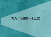老九门副官叫什么名