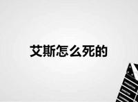 艾斯怎么死的
