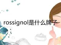 rossignol是什么牌子