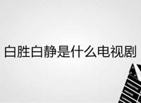 白胜白静是什么电视剧