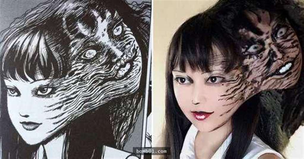 日本网友把伊藤润二漫画角色变成三次元,半夜看到这画面肯定会吓尿啊!