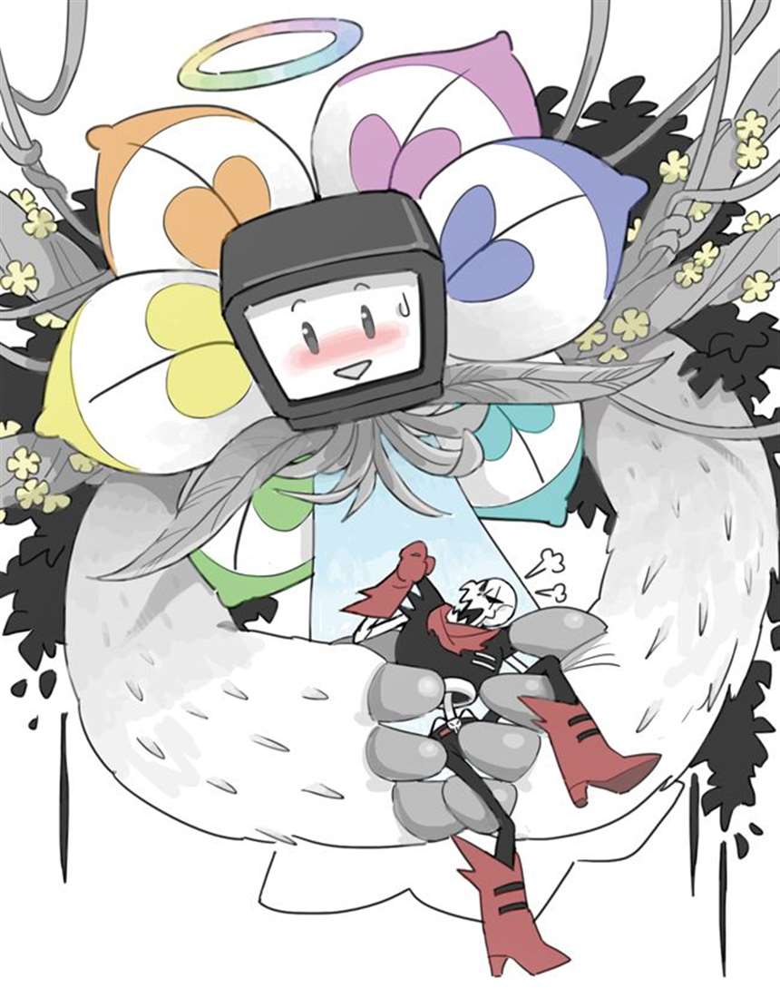 flowey×frisk触手全彩本子