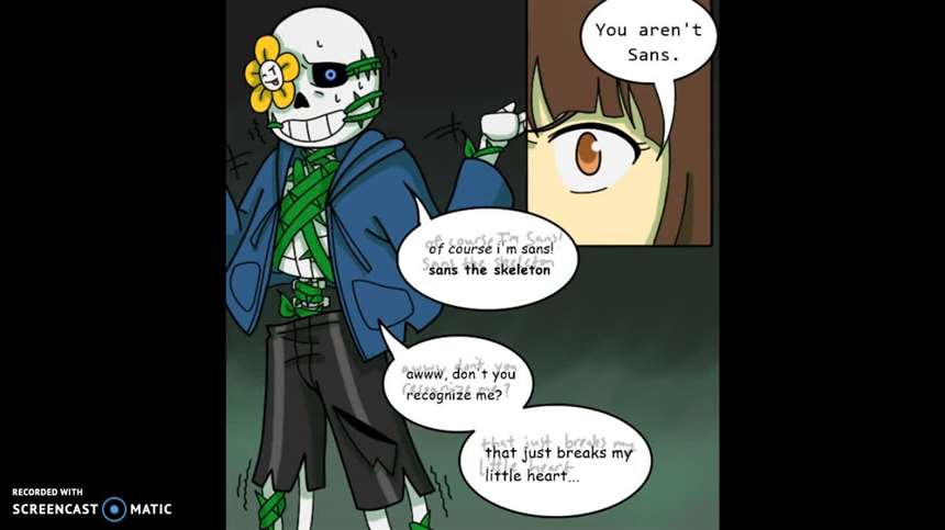 flowey×frisk触手全彩本子