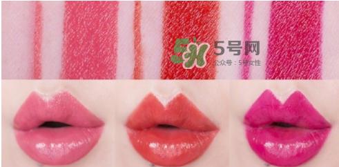 The Face Shop唇膏 Flat Glossy Velvet Lipstick试色