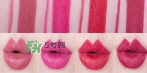 The Face Shop唇膏 Flat Glossy Velvet Lipstick试色