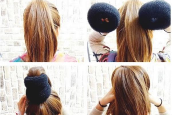 韩国蓬松丸子头扎法 自己扎丸子头教程