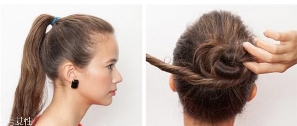韩国蓬松丸子头扎法 自己扎丸子头教程