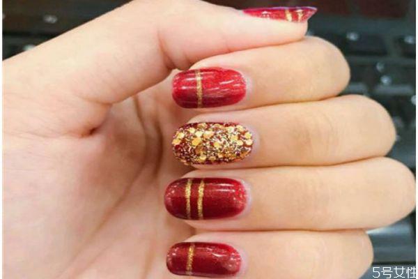 2020春节开运美甲图片推荐 过年美甲样式