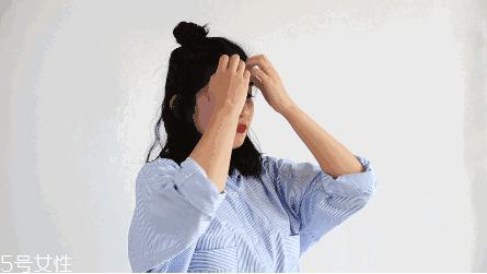 丸子头的扎法图解 美到炸的丸子头扎法