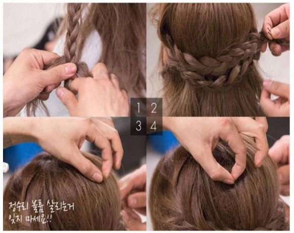 三款好看的diy发型简单教程图解