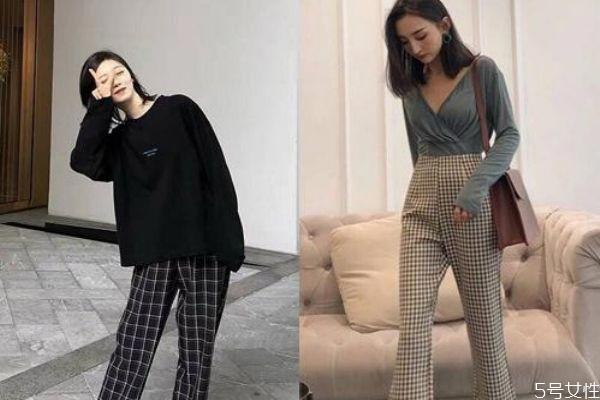 格纹裤子配什么鞋子 格纹裤单品推荐