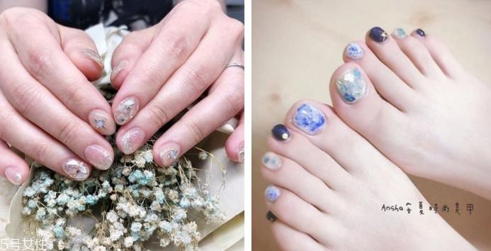 贝壳美甲图片2022新款式夏天 俏皮又仙气的4款贝壳指甲