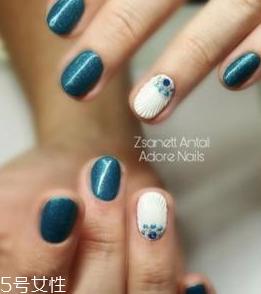 贝壳美甲图片2022新款式夏天 俏皮又仙气的4款贝壳指甲