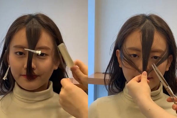 自己剪刘海怎么剪 自己打造小脸刘海的步骤