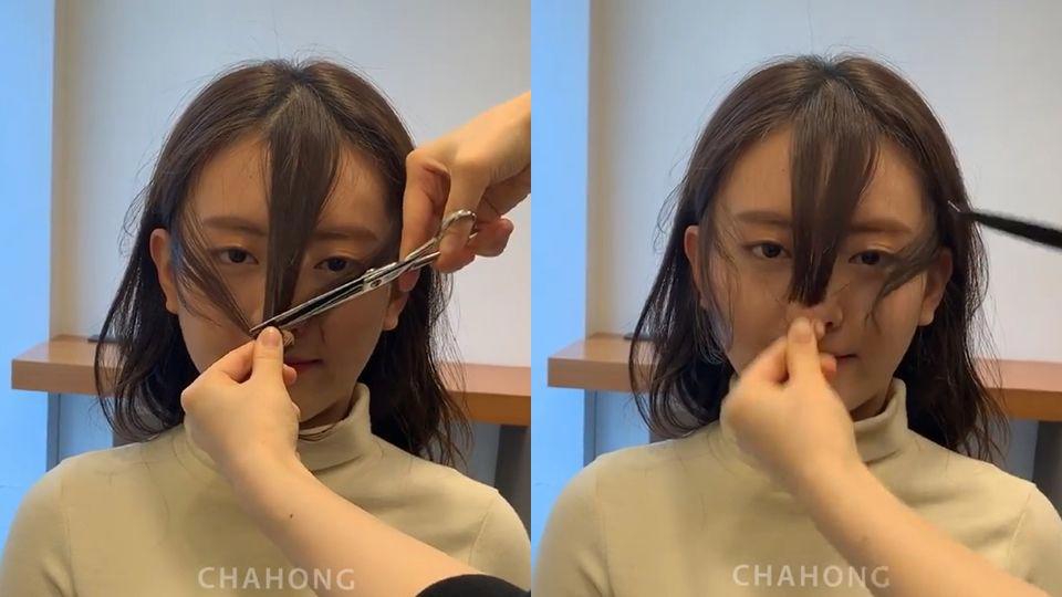 自己剪刘海怎么剪 自己打造小脸刘海的步骤