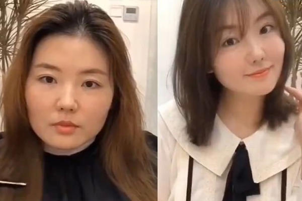 圆脸做什么发型最好看 来看看这5张对比图