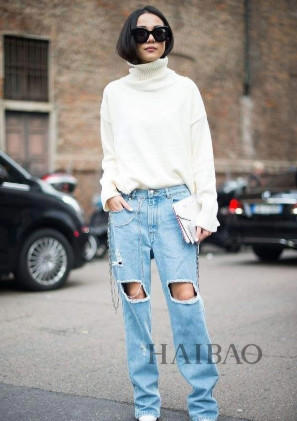 阔腿牛仔裤怎么搭配最好看