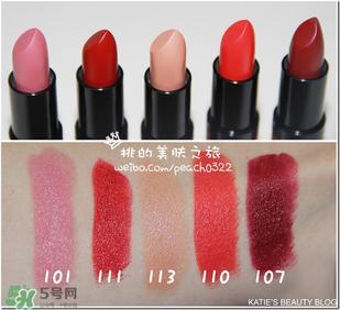 rimmel芮谜口红色号试色 rimmel芮谜口红试色图