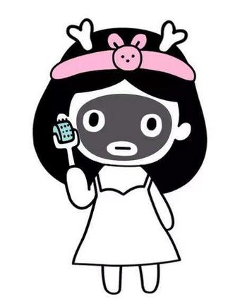 黑脸娃娃碳粉的作用 改善毛孔粗大