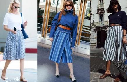 蓝白条纹怎么搭配 夏日小清新范儿