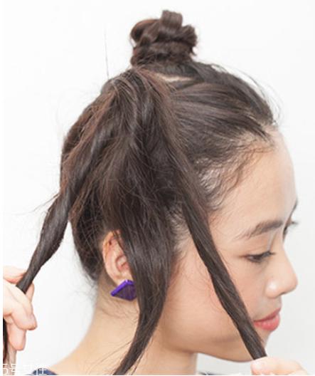 如何自己做简单盘发 双丸子头最好看的扎法